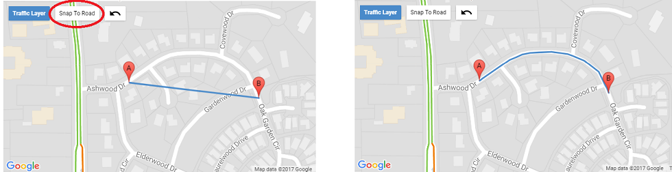 Road Closure Snap To Road